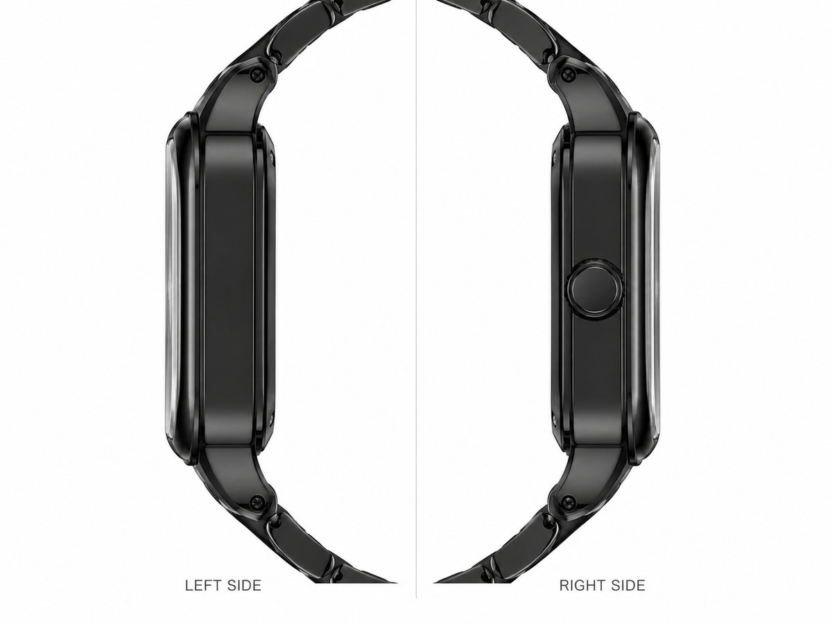 TIMEMORY Black Square Skeleton Automatic Watch