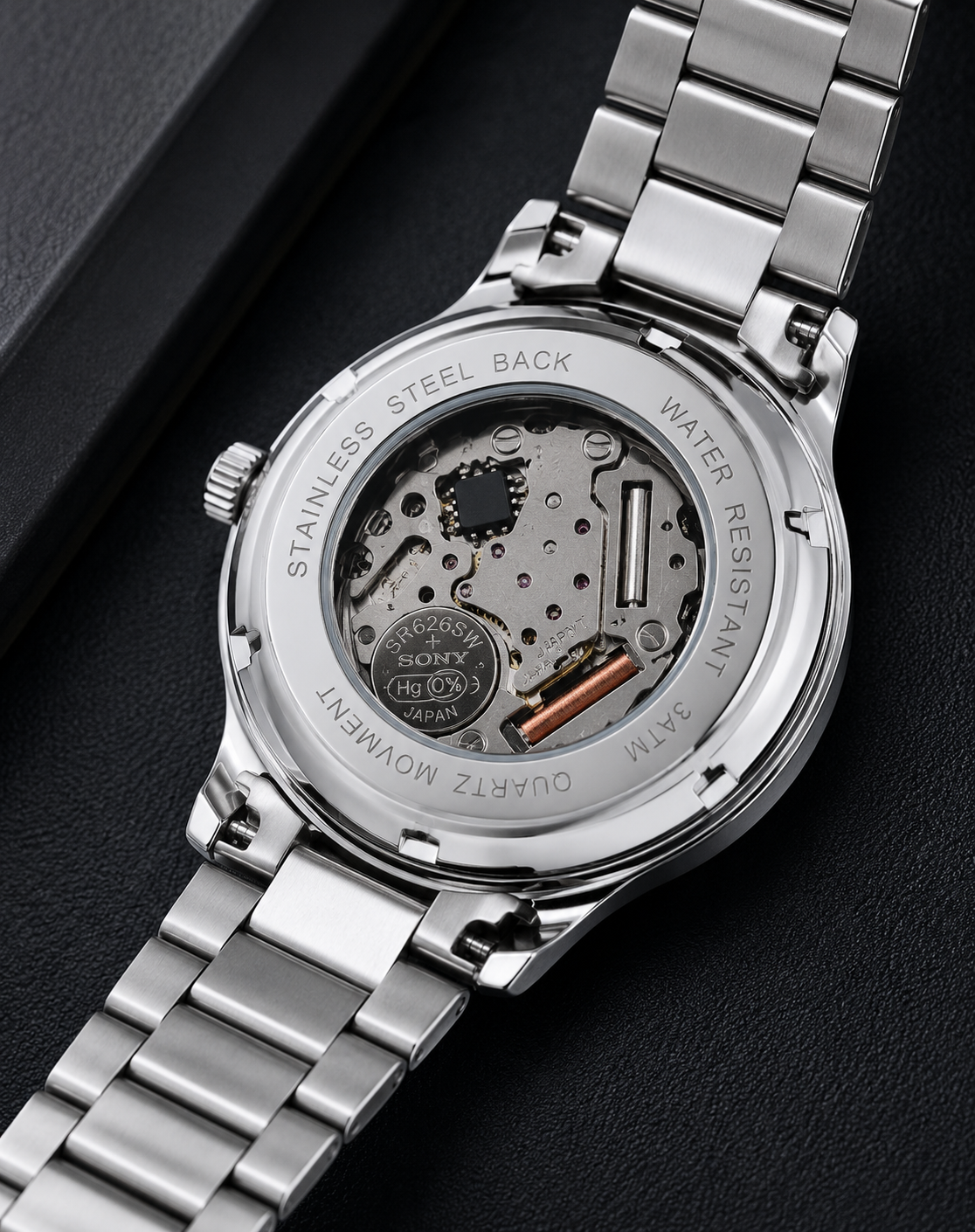 SLAMSTAR White Dial Crystal Watch