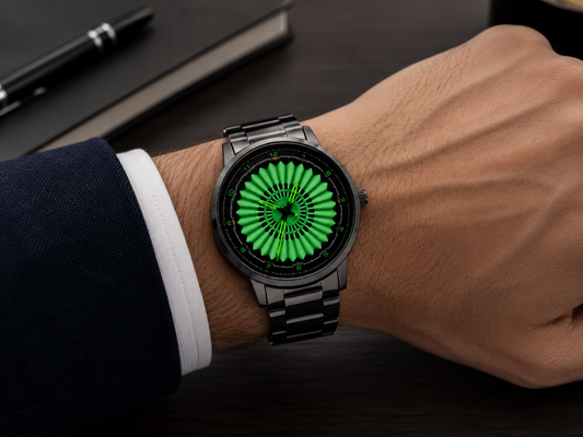 Kinetic Green Dial Statement Watch