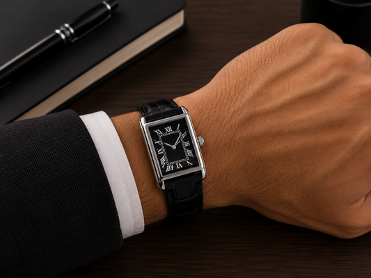 Vintage Rectangle Roman Dial Watch